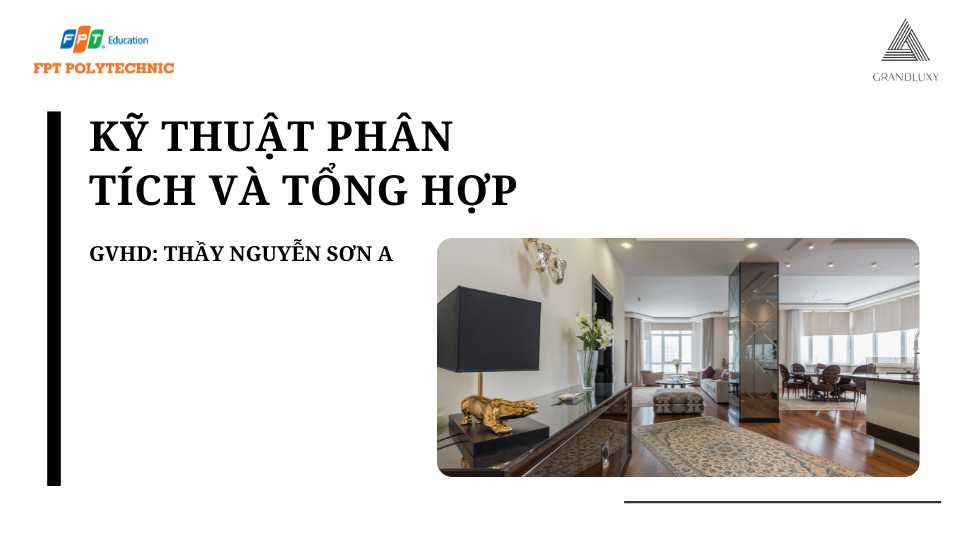 SLIDE KĨ THUẬT PHÂN TÍCH VÀ TÔNG HỢP MẪU 3
