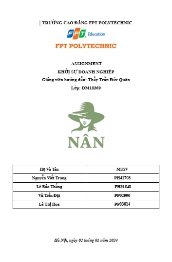 ASM KHỞI SỰ DOANH NGHIỆP MẪU 1